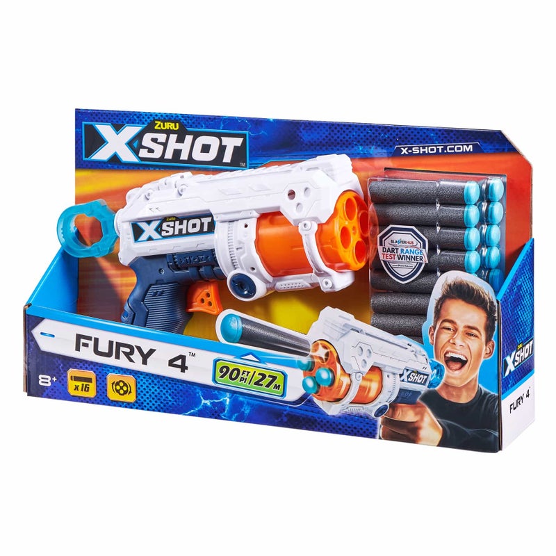 X-Shot Excel Fury 4 Blaster (16 Darts) - Image 2